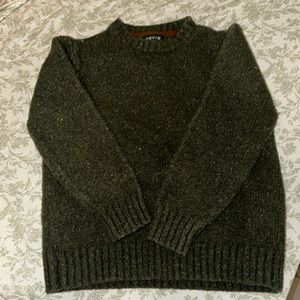 Orvis Large Youth Green Cashmere Sweater